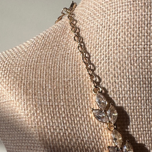 J. Crew Rhinestone Necklace | Gold-tone | Rhinestone - Picture 4 of 6